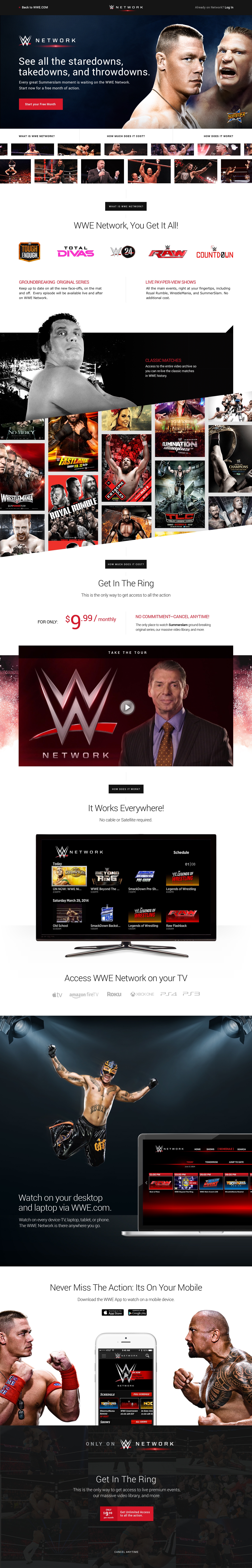 WWE - Network - Landing