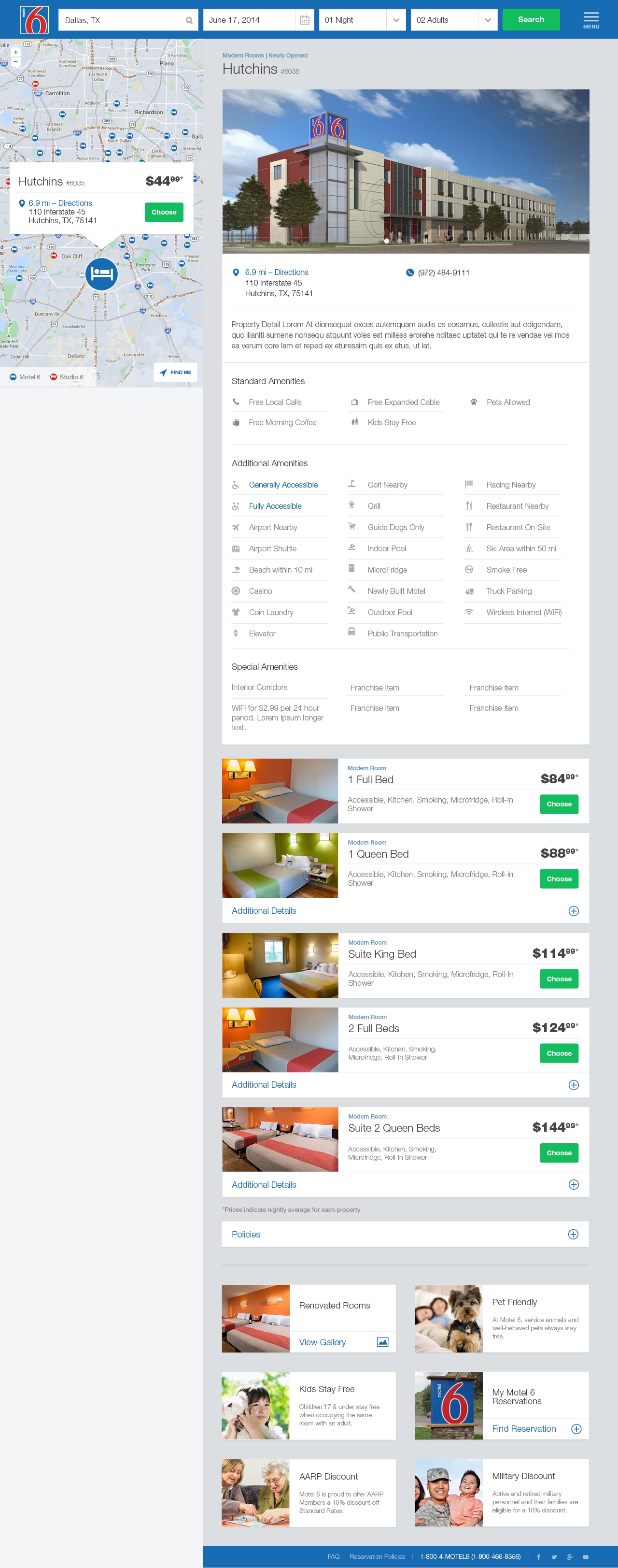 Motel6 - Booking Detail