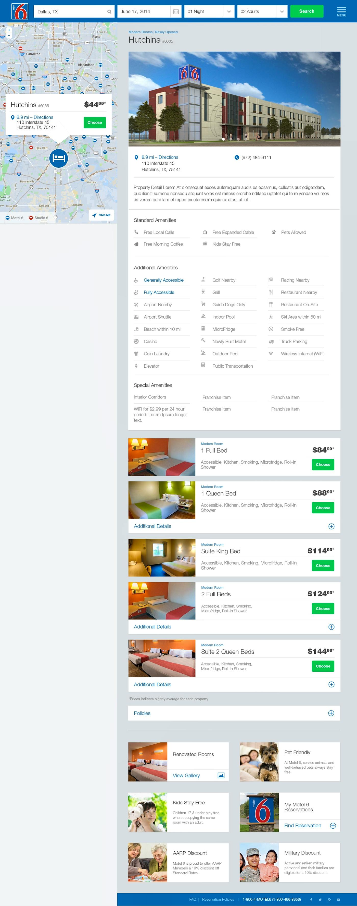 Motel6 - Booking Detail