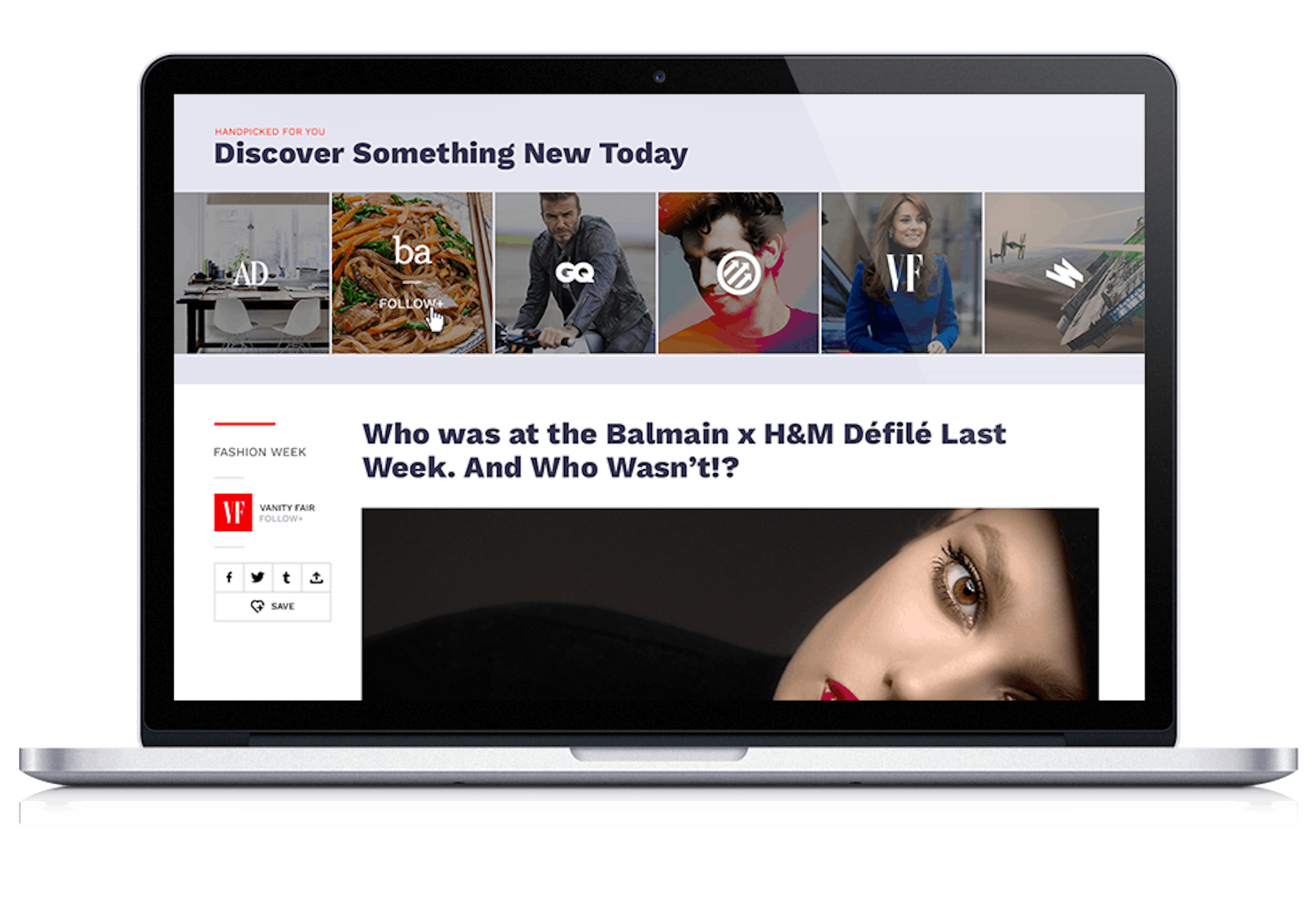 The Scene - Contextual Conent - Laptop