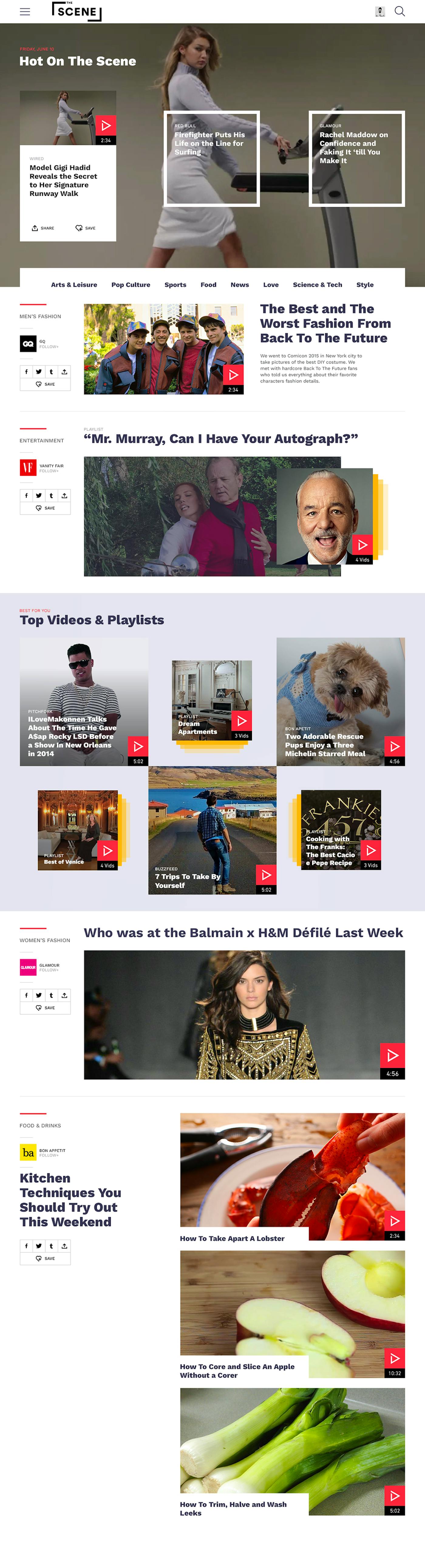 The Scene - Homepage - Full