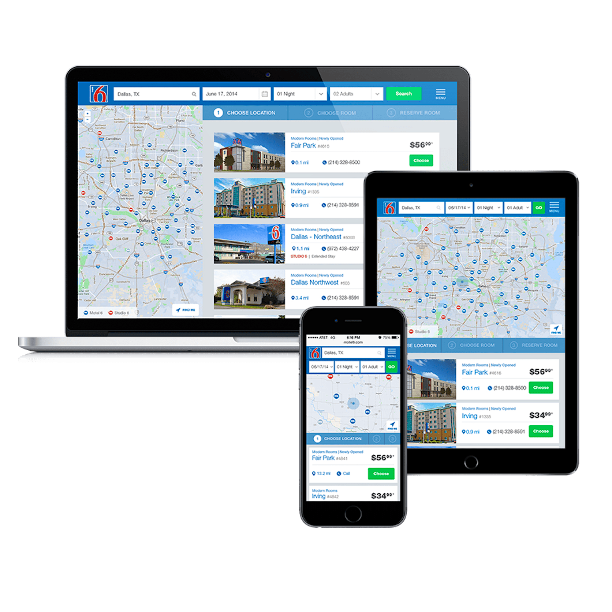 Motel 6 - Location Detail - Device Trio