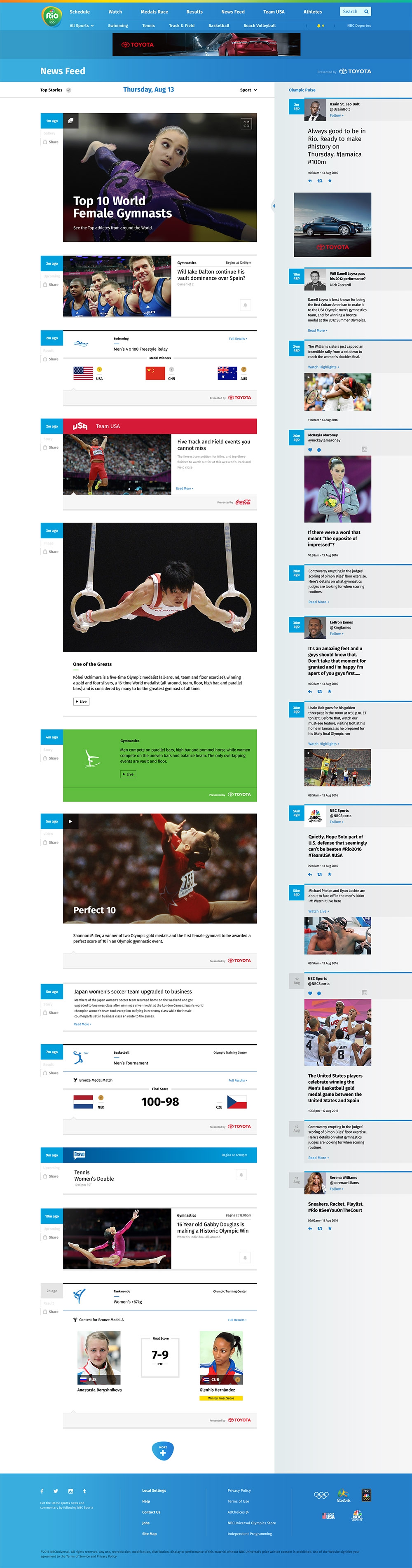 NBC Olympics Rio - Rio Feed - Full Screen