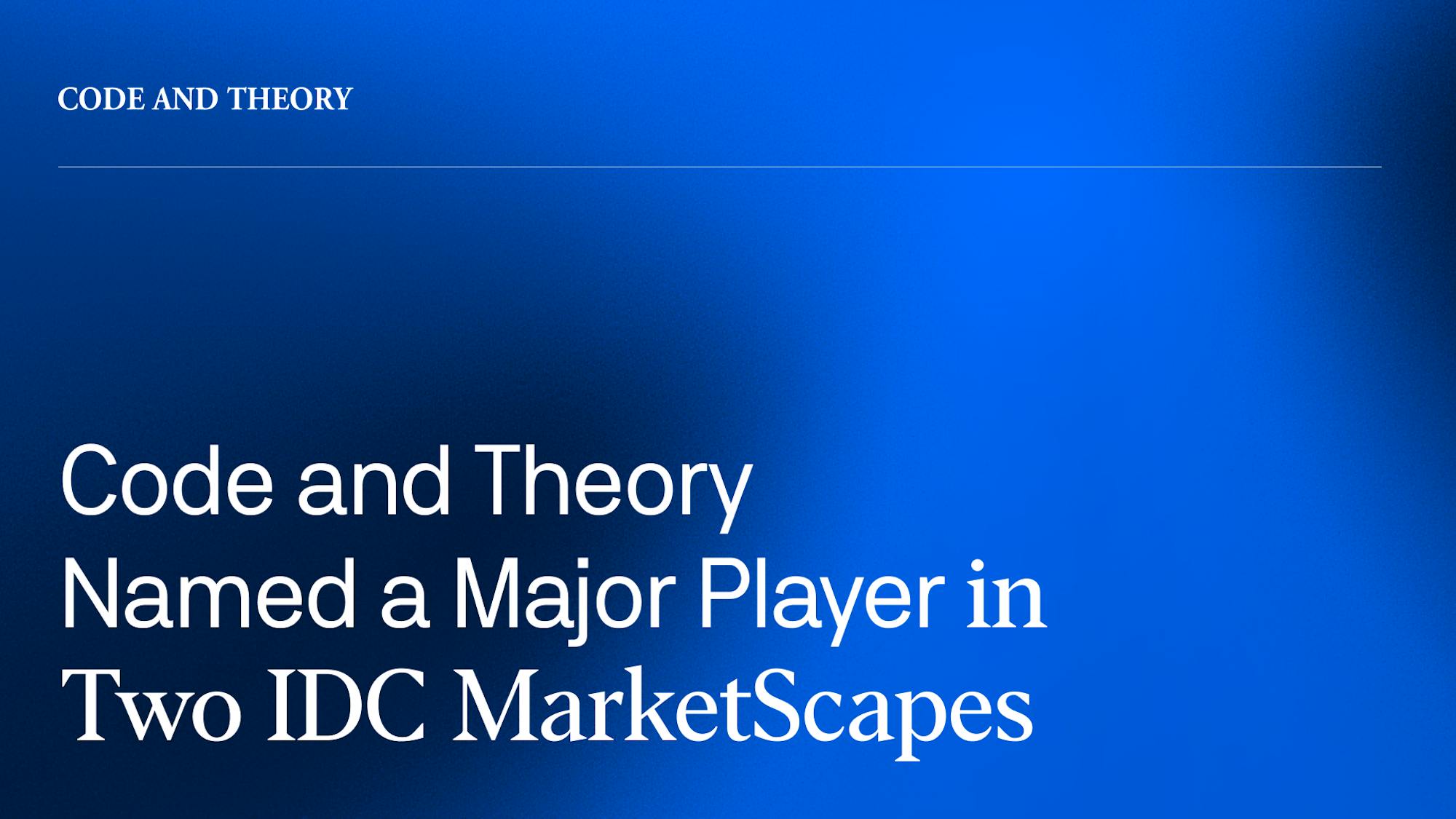 IDC Market Scapes Announcement 1920x1080