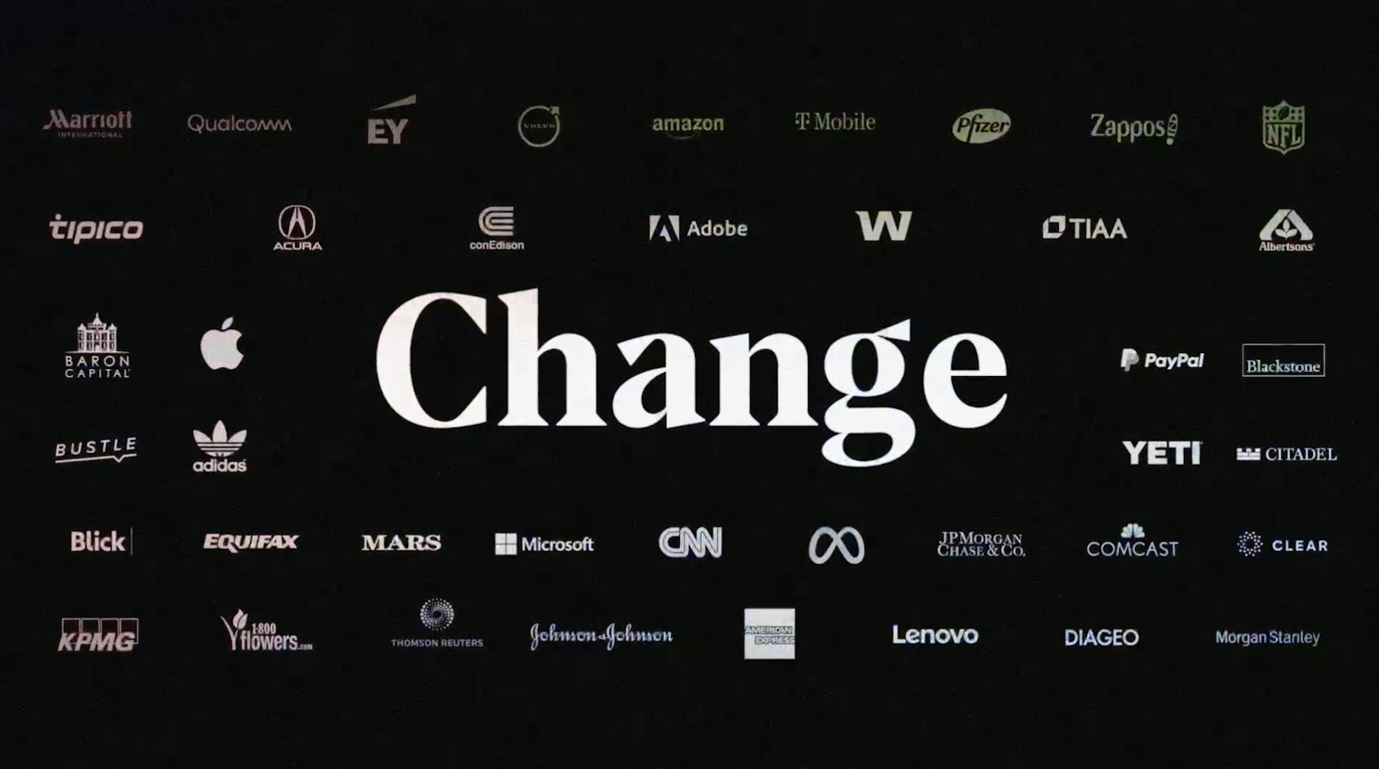 Change and client logos preview screen